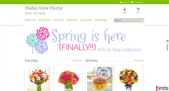 Desktop Screenshot of diabloviewflorist.net